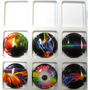 GENERIQUES N&deg;0935/935C ARC EN CIEL FOND NOIR