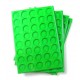 A40-PLATEAU 40 CASES RONDES PLASTIQUE VERT + COUVERCLES PAR 10