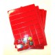 C30-PLATEAU 40 CASES CARREES VELOURS ROUGE + COUVERCLE