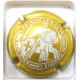 TAITTINGER N°116C OR MAT ET BLANC DIAM. 32 MM