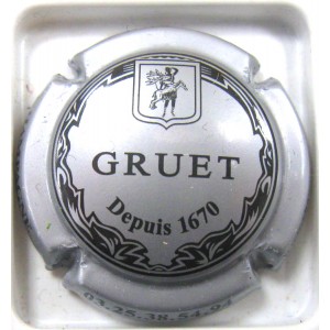 GRUET N&deg;09 ARGENT ET NOIR