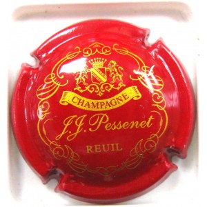 PESSENET J.J. LOGO ROUGE FONCE ET OR