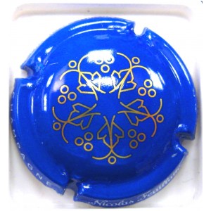 FEUILLATTE NICOLAS N&deg;60I ETOILE BLEU ET OR BRONZE