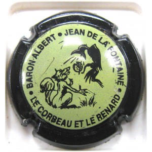 BARON ALBERT N°02 CT NOIR LE CORBEAU ET LE RENARD INFIMES TRACES