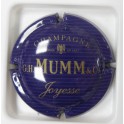 MUMM G.H.& C N°136A BLEU FONCE ET OR, STRIES FINES