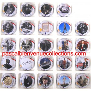 GENERIQUES CHARLES DE GAULLE DE 1/24 A 24/24 CT BLANC
