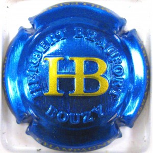 BEAUFORT HERBERT N°35 ESTAMPE BLEU ET OR