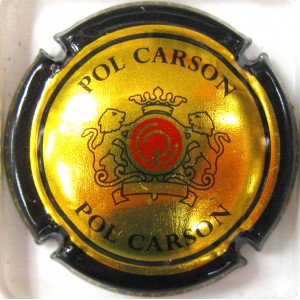 POL CARSON N°02A OR CONTOUR NOIR PETIT ROND