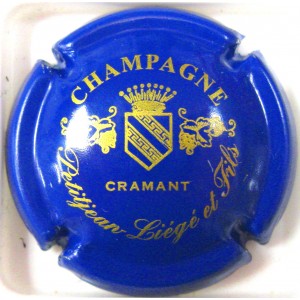 PETITJEAN LIEGE N&deg;13A ECUSSON BLEU ET OR