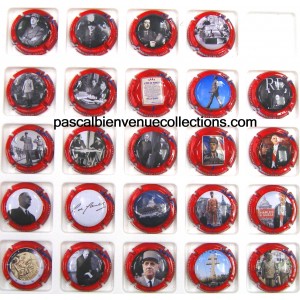 GENERIQUES CHARLES DE GAULLE DE 1/24 A 24/24 CT ROUGE