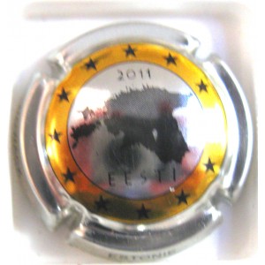 NOWACK N°033A 1 EURO ESTONIE CERCLE OR 