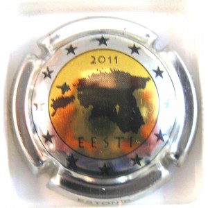 NOWACK N°033B 2 EUROS ESTONIE CERCLE METAL