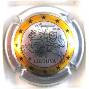 NOWACK N°033G  1 EURO LITUANIE CERCLE OR
