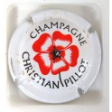 PILLOT CHRISTIAN N°4 FLEUR CONTOUR BLANC