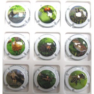 GENERIQUES N°1318/1318H BIODIVERSITE LA SERIE DE 9 CAPSULES