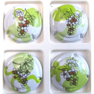 GENERIQUES N°1338/1338C GRAPPE SUR FOND VERT ET BLANC