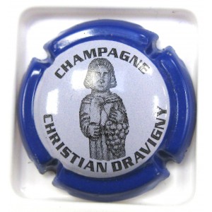 DRAVIGNY CHRISTIAN N°02B STATUE CONTOUR BLEU