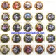 GENERIQUES ELISABETH II 24 CAPSULES  CONTOUR OR LIMITE A 100 SERIES