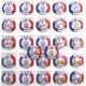 GENERIQUES MEDAILLES JO 1/27 A 27/27 CT BLANC