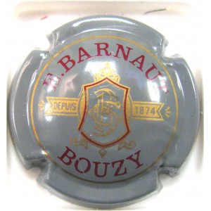BARNAUT EDMOND N°01 GRIS LETTRES BORDEAUX