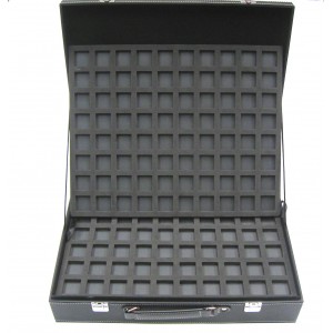MALLETTE BOITE A CAPSULES NOIRE POUR 640 PLAQUES DE MUSELETS