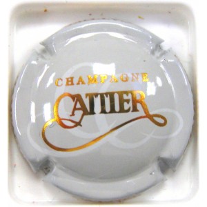 CATTIER N&deg;32C GRIS CLAIR, BLANC ET OR 