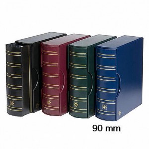 LEUCHTTURM RELIURE GRANDE CLASSIC GIGANT NOIRE D'OCCASION + 10 FEUILLES COMPART 42 NOIRES