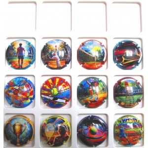 GENERIQUES TENNIS SPECIAL ROLAND LES 12 CAPSULES NUMEROTEES