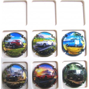 GENERIQUES VOITURES ICONIQUES LES 6 CAPSULES NUMEROTEES