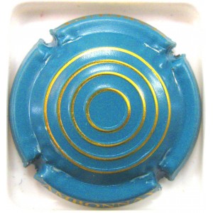 MARGUET N&deg;07A BLEU TURQUOISE ET OR